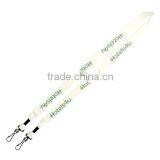 3/4" 2-Ended Polyester Lanyard With Metal Crimp & Metal Swivel Snap Hook