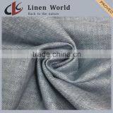 High Quality Blended Linen Rayon Twill Fabric For Garment thumbnail-2
