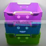 Plastic Storage Basket/basket/Handle Basket/Smiling Face Baskets/Sundries Basket/oblong Basket/small Basket/Shopping Basket