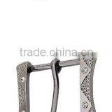 Fashion Lady Pin Belt Buckle With Clip Silver Color