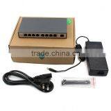 8+1 Port POE Fast Ethernet Fiber Switch Power Supply Security CCTV Camera thumbnail-3