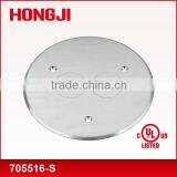 UL Listed Round Box Covers for Duplex Power or Comm./data Stainless Steel