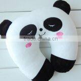 plush face panda neck pillow,panda u shape pillow