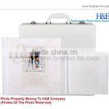 H&B Fancy White Cover Briefcases for Photo Albums thumbnail-2