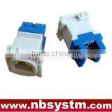 Cat5e UTP Keystone Jack 180 Degree,dual IDC Type