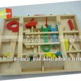 Basswood Pretend Play Carpenter Tool Set Toy thumbnail-1