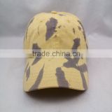Wholesale Custom Yellow Baseball Caps Unisex Blank Scrawl Baseball Caps thumbnail-2