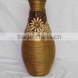 Natural Willow Dcorative Vase Rattan Pot Home Decoration Artificial Flowers thumbnail-5