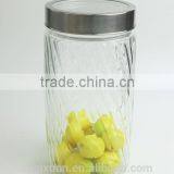 Beautiful Glass Storage Container With See-Through Metal Cover thumbnail-4