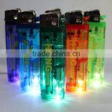 Cheaper Manufacturer Flint Led Refillable Lighter,flint Lighter,led Lighter, Electronic Lighter