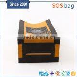 Custom Printed Black and Yellow Kraft Paper Bag Without Handle Made in China thumbnail-1