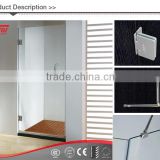 Standard size walk in stainless steel handle shower cubicle
