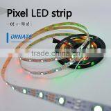 5050 60leds/m LED Build in IC WS2812B Addressable Led Strip Light Pixel Light White Pcb Non-waterproof