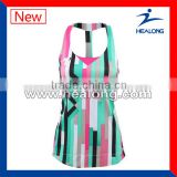 factory price colorful women's tennis dress