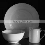 27pcs White Design Dinnerware Set By Ceramic Porcelain Fine Bone China thumbnail-3