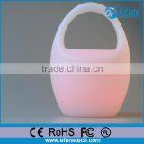 Plastic Color Changing Battery Rechargeable Led Color Changing Mood Lights With Bluetooth Speaker