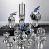 manual stainless steel sanitary tri clover valve
