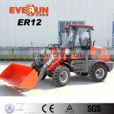 Qingdao Everun 1.2ton Mini Wheel Loader With Bucket thumbnail-3