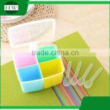 Kitchen Accessories Plastic Seasoning Pot Condiment Container Spice Pots Box Tin Bottle Jar With Spoon thumbnail-3