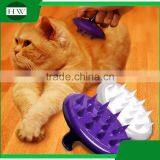 Pet Accessories Tool Soft Silicone Gel Cat Dog Pet Bath Massage Hair Removal Grooming Slicker Brush Comb thumbnail-5