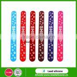 Promotional Custom Printing Silicone Slap Bracelet thumbnail-2