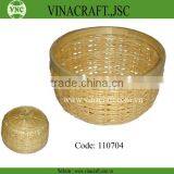 Fruit Bamboo Basket With Closely Knitt