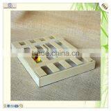 personalized rectangle lid lightweight plywood tray