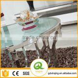 Living Room Furniture Round Glass Mirrored Coffee Table C391 thumbnail-2
