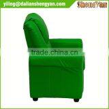 Contemporary Green Vinyl Kids Recliner With Cup Holder and Headrest thumbnail-3
