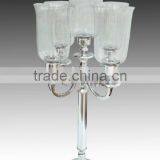 Silver Candelabra, Wedding Candelabra, for Party and Events thumbnail-1