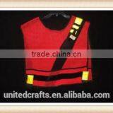 Orange Mesh Construction Vest With Yellow Reflective Stripe thumbnail-1