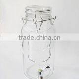 Ice Cold Airtight Portico Glass Drink Dispenser With Metal Clip Top Lid thumbnail-3