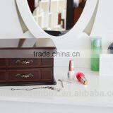 2016 Hot Sell Custom Wooden Jewelry Box Brown Jewelry Case for Women Love thumbnail-2