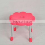 flower shape kids plastic chairs with chrome metal leg