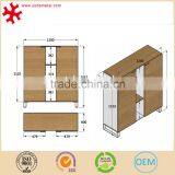 Wooden Office File Cabinet With Door thumbnail-4