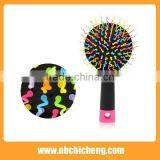 New Rainbow Magic Hair Comb Curl Straight Massage Comb Brush Mirror Styling Tools thumbnail-4