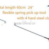 24" Spring Flexible 4 Claw Jaw Pick up Tool thumbnail-1