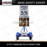 Radar Speed Trailer for Law Enforcement Traffic Flashing Radar Speed Limit LED Signs