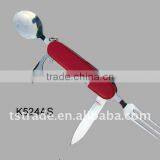 2014 Picnic Pocket Stainless Steel Multi Outdoor Barbecue Tool Set Tableware(K524AS) thumbnail-1