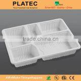 Hot Sale Plastic Food Tray, Envronmental Plastic Food Container, Restaurant Takeaway Fast Food Tray, Food Container thumbnail-1