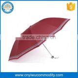 Wooden Curved Handle Silver Coated Anti-UV Straight Rain Umbrella With Low Price