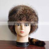 American Racoon Fur Davy Crocket Hat thumbnail-3