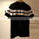 High Quality Polo Brand Black Combination White Stripe Polo Orginal Price for Famou Brand Polo Shirt thumbnail-2