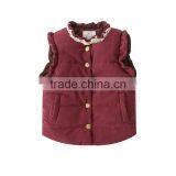 Latest Waistcoat Designs for Baby 2016 Back Bow Cotton Vest thumbnail-5