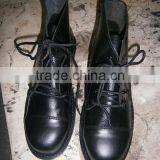 High Quality Military Boot in Genuine Leather Black thumbnail-1
