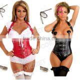 Leather Steel Bone Underbust Cheap Corsets For Sales thumbnail-1