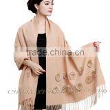 CX-B-P-36C Fur Decora Fashion Italian Cheap Cashmere Pashmina Scarf thumbnail-5