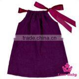 Summer Breathable Children Clothes Plain Navy Sleeveless Fancy Newborn Baby Girl Pillowcase Type Dress thumbnail-4