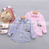 S33434W Girls Blouse Cotton Lace Cartoon Embroidered Girl Blouse thumbnail-1