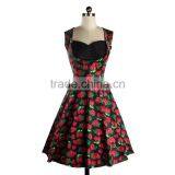 Plus Size Vintage Floral Swing Pinup Rockabilly Evening Party Dress thumbnail-1